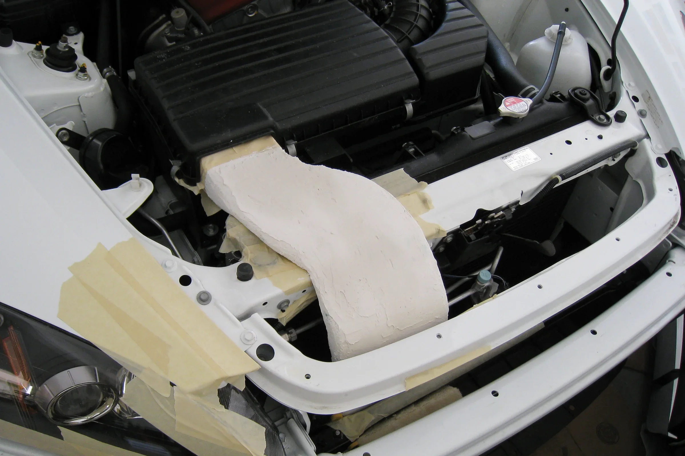 S2000, Fusion 360 3D scan virtual test fit of intake snorkel