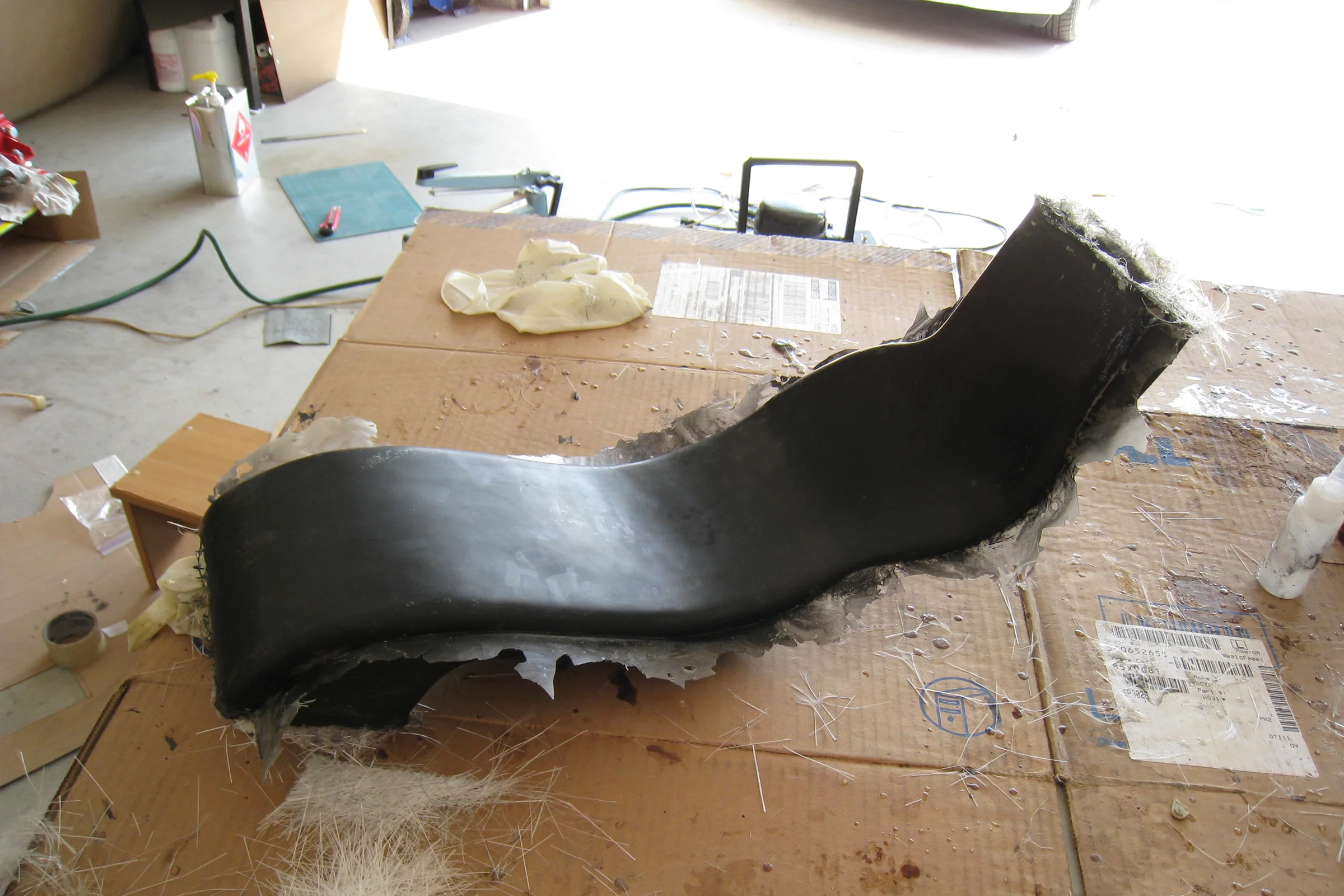 S2000, Cutting jig on bandsaw for side diffusers