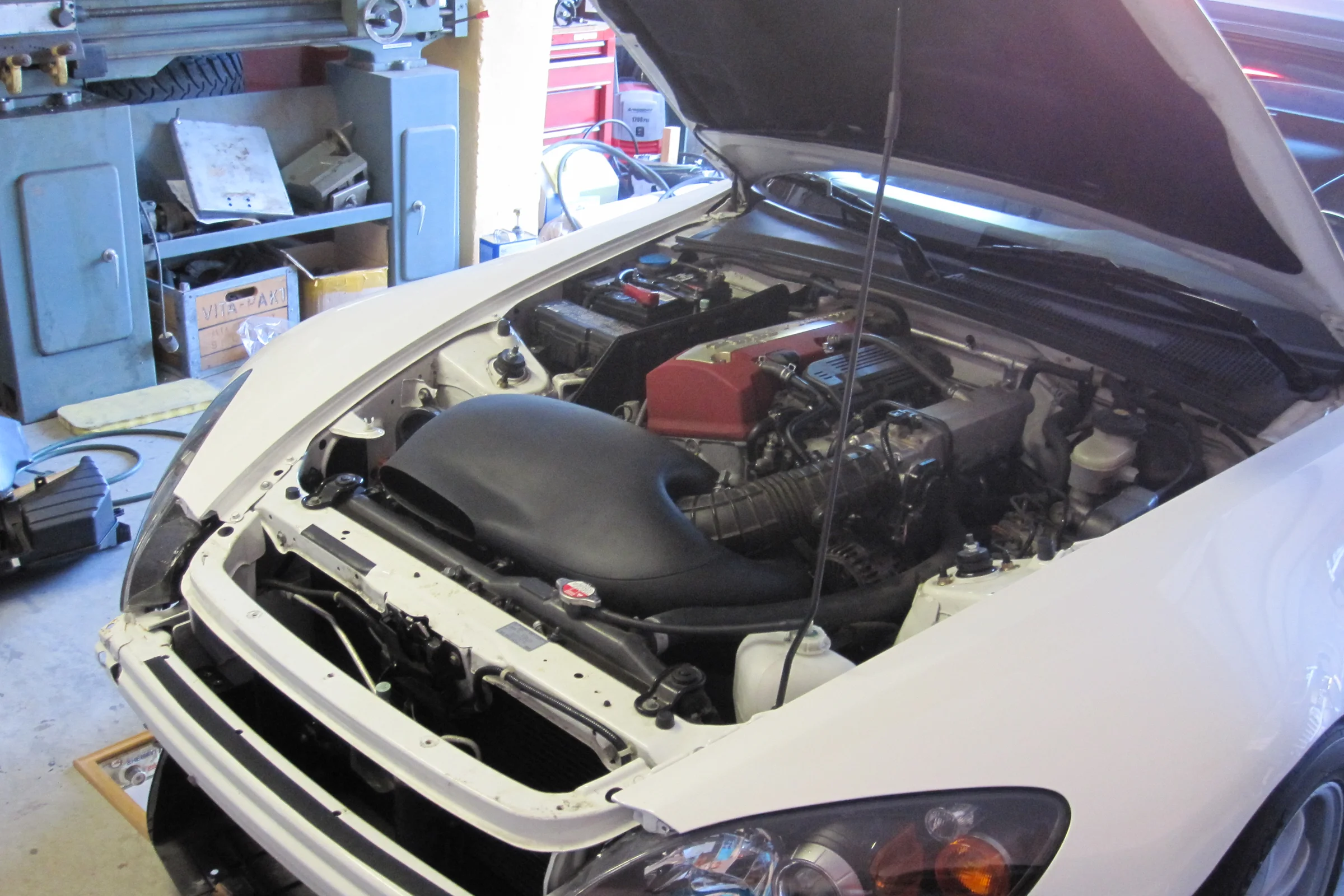 S2000, Fusion 360 3D scan virtual test fit of intake snorkel