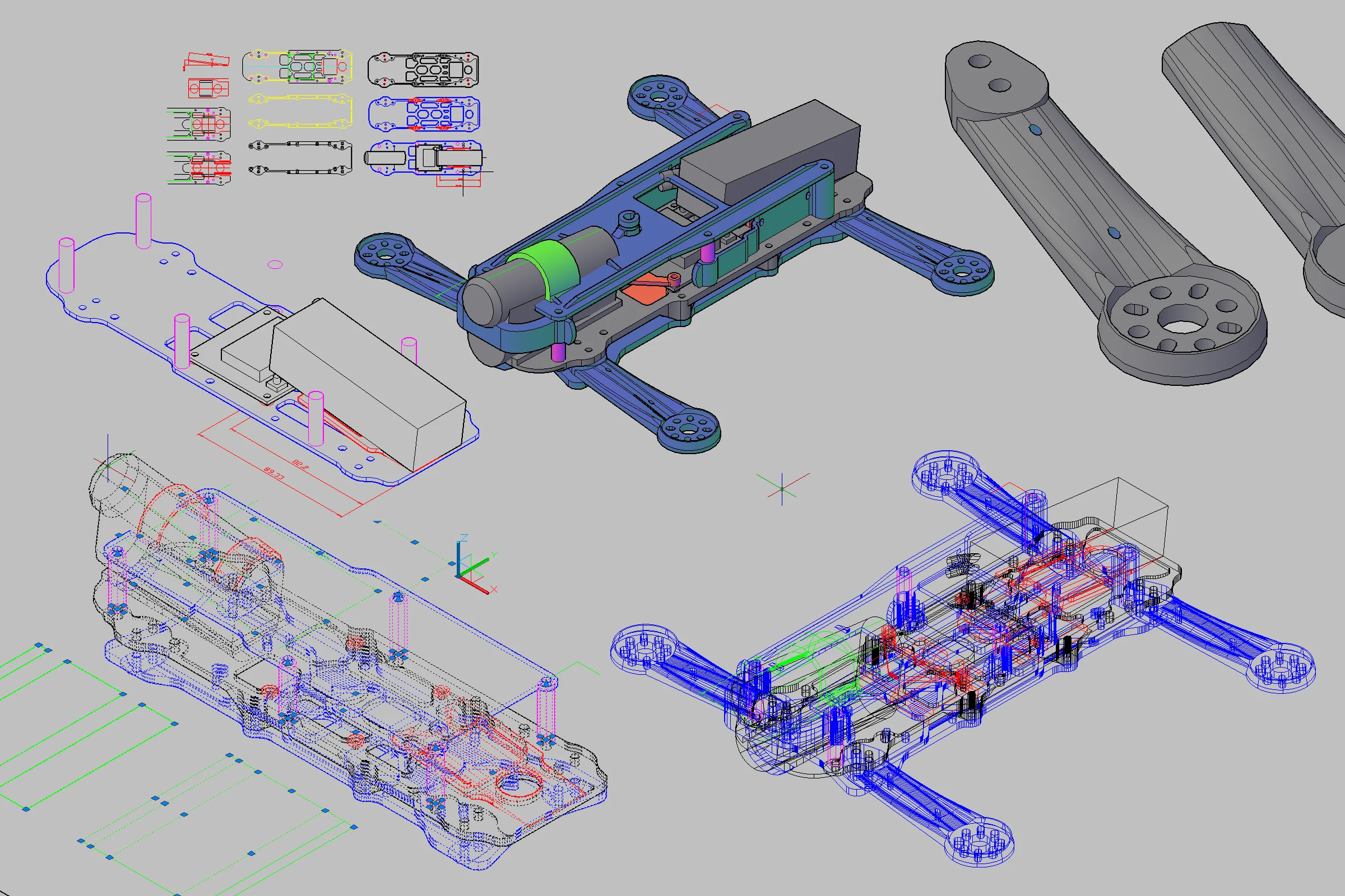 The Mill Trilogy — Blueprinting mill axes with precision measuring tools before teardown to establish baseline accuracy