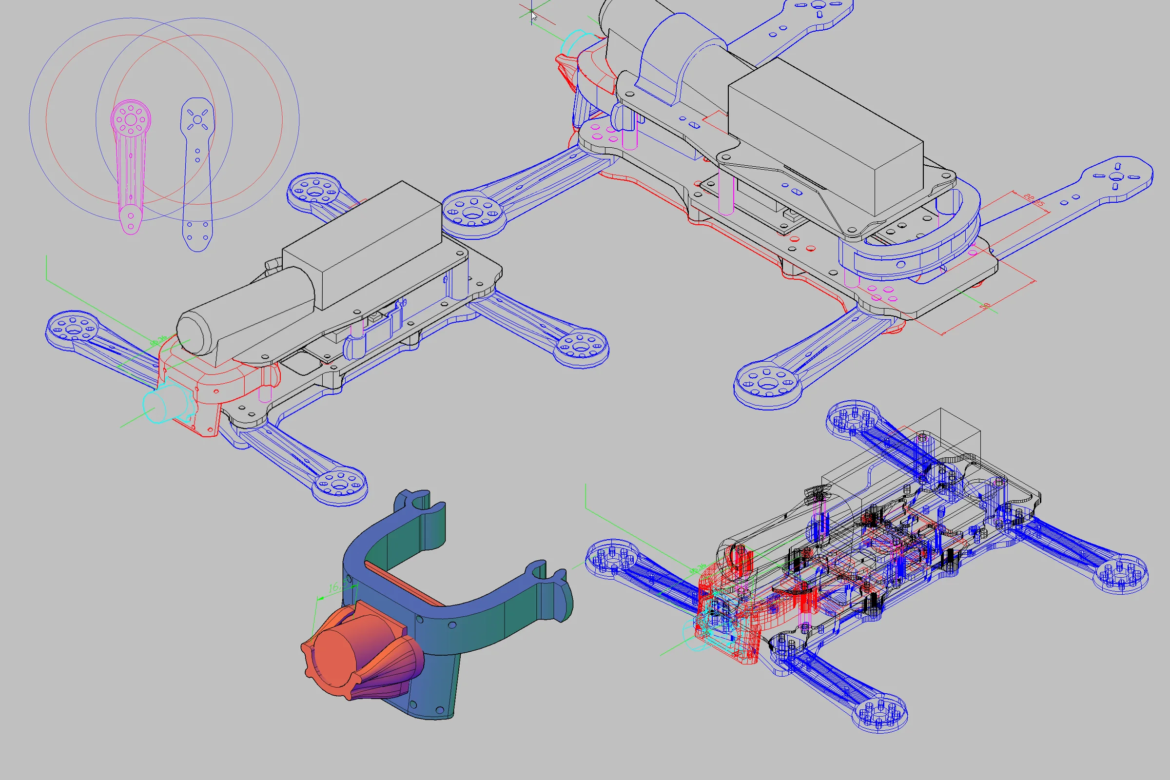 The Mill Trilogy — Blueprinting mill axes with precision measuring tools before teardown to establish baseline accuracy