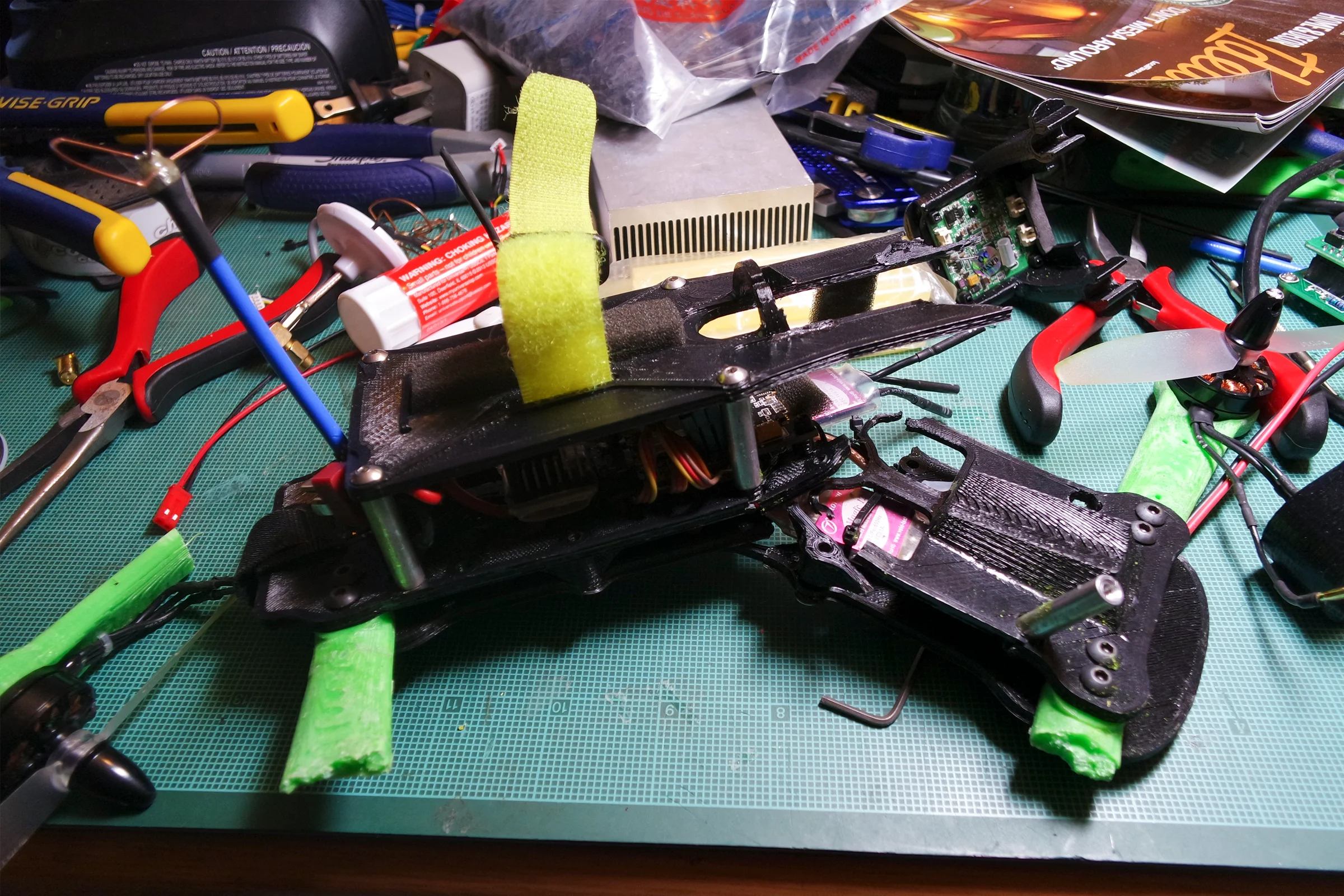 FPV Platforms and Goggle System — Drone 5 and custom goggle system as complete paired FPV platform