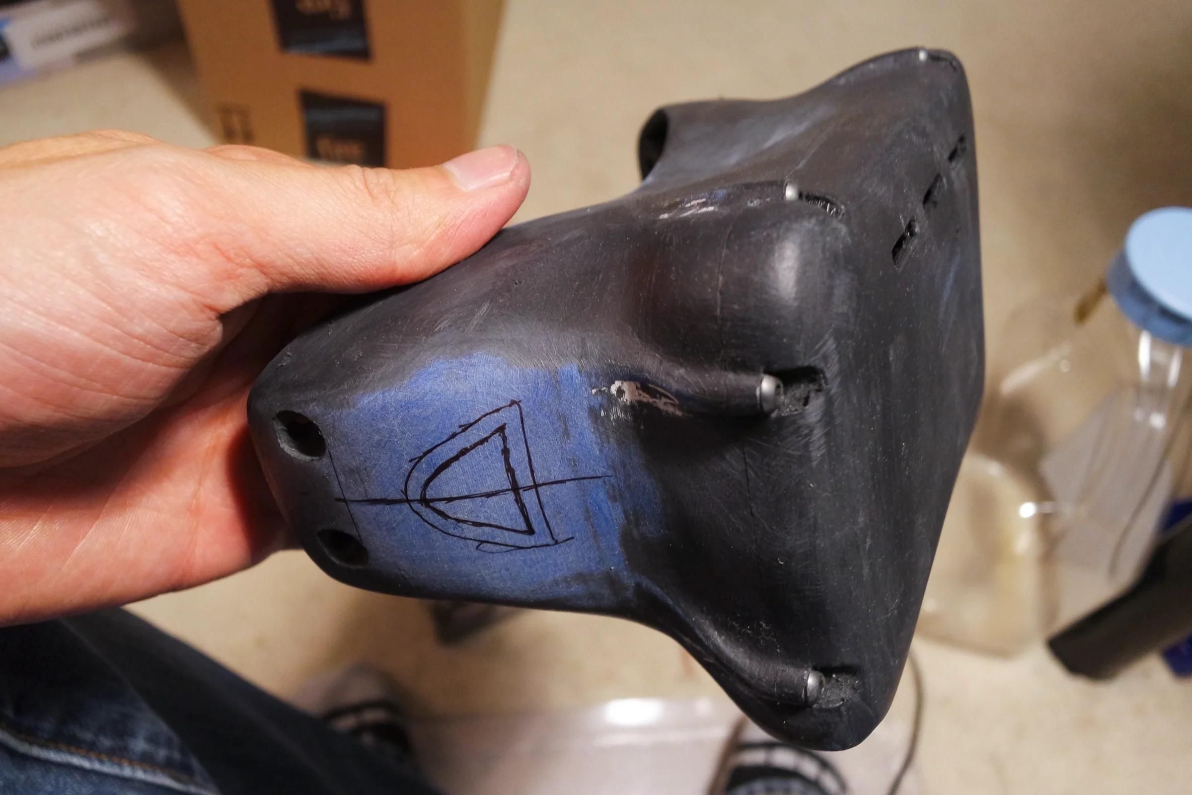 FPV Platforms and Goggle System — Goggle system CAD designed around snowboard goggle opening and LCD optic eye relief