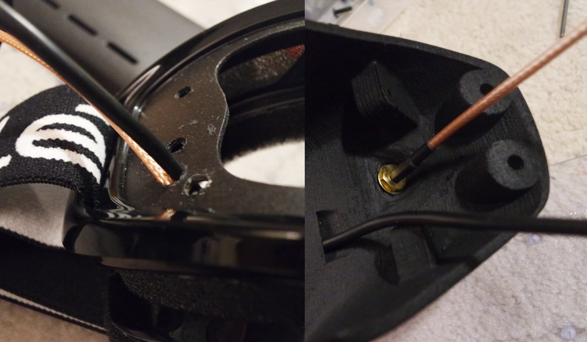 FPV Platforms and Goggle System — Goggle system CAD designed around snowboard goggle opening and LCD optic eye relief