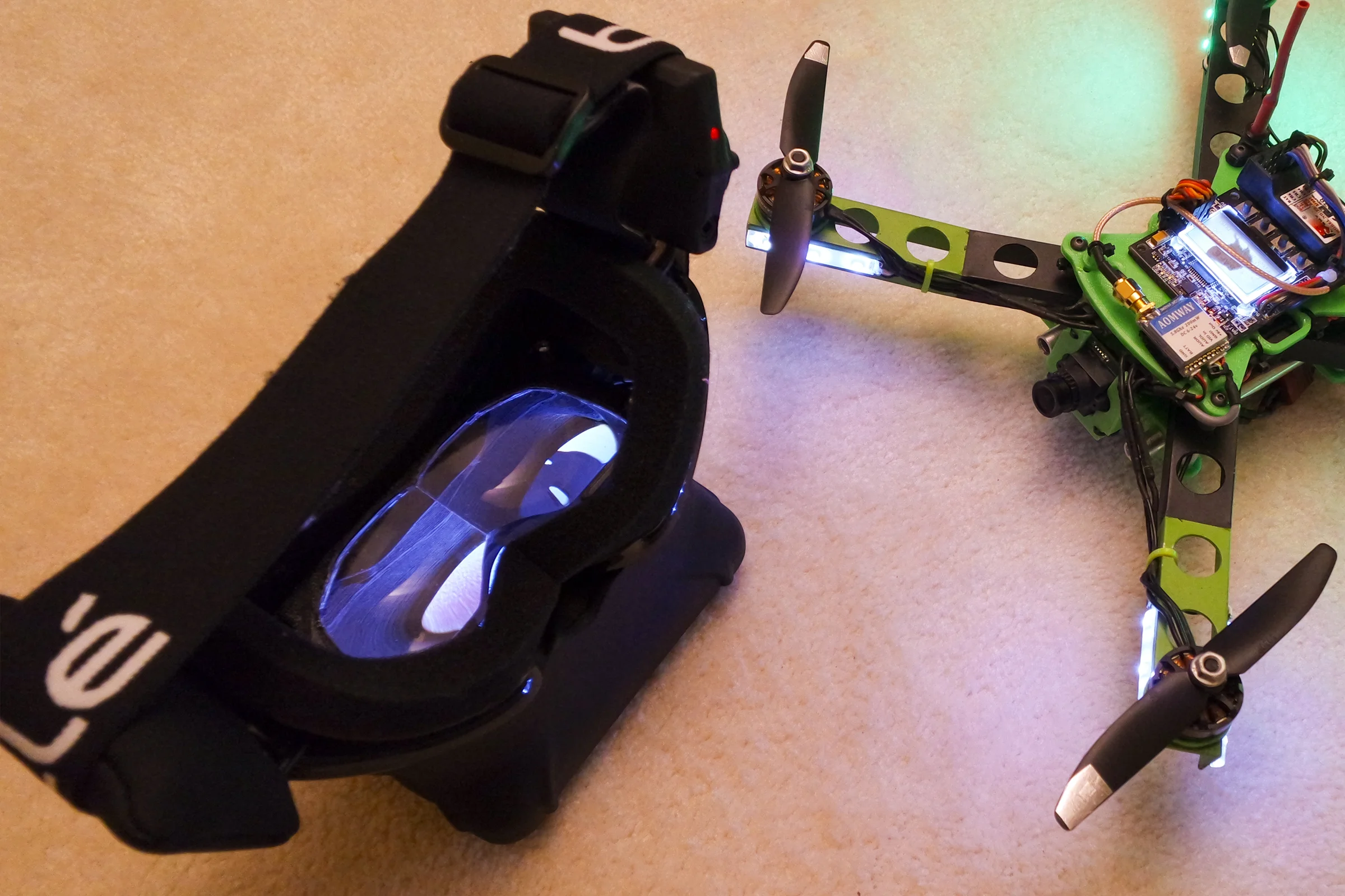 FPV Platforms and Goggle System — Head-mounted magnifier optics used as FPV goggle lens solution