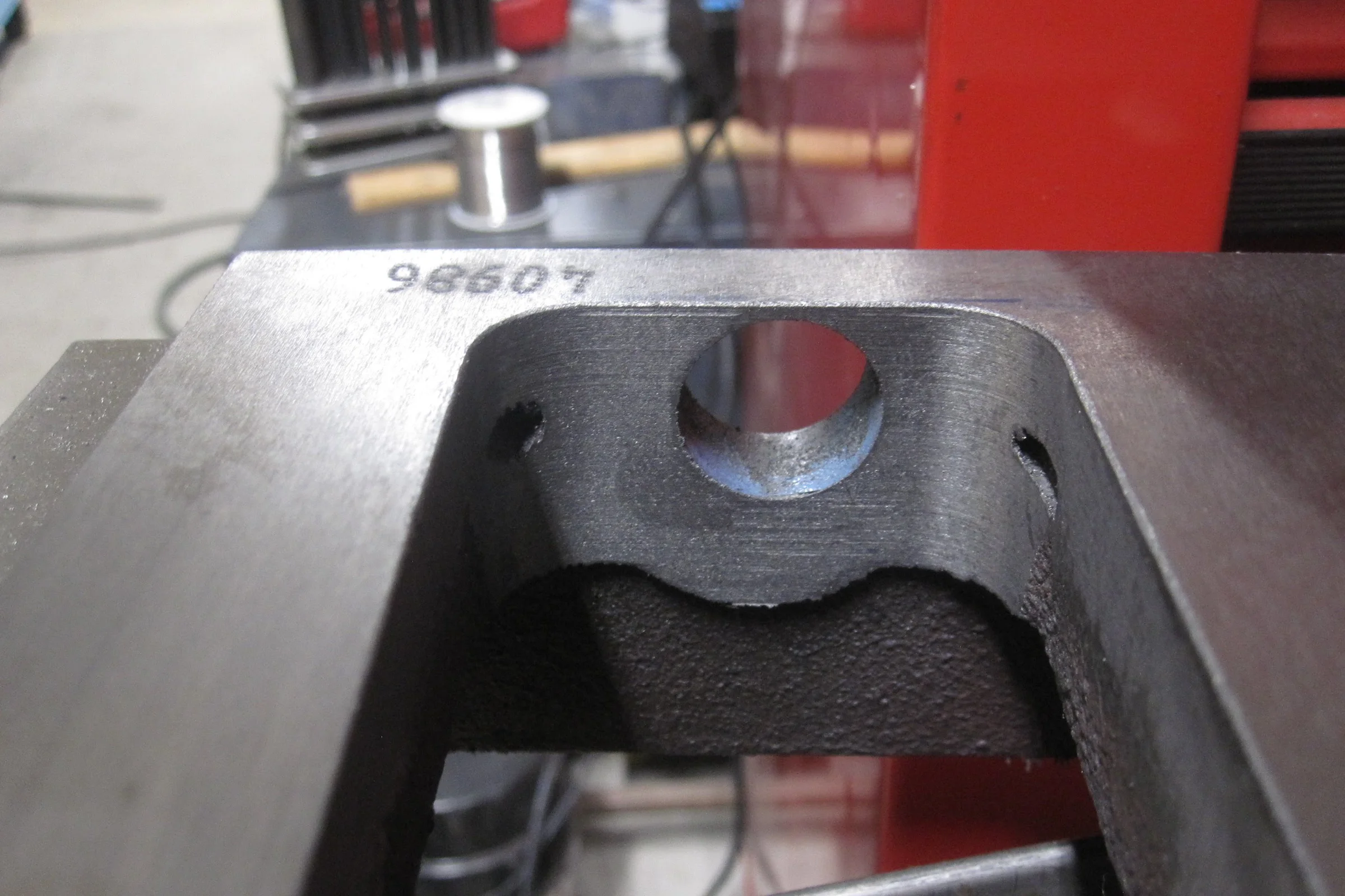 The Mill Trilogy — LMS cast iron casting being milled on super mill for ballscrew end support clearance after teardown
