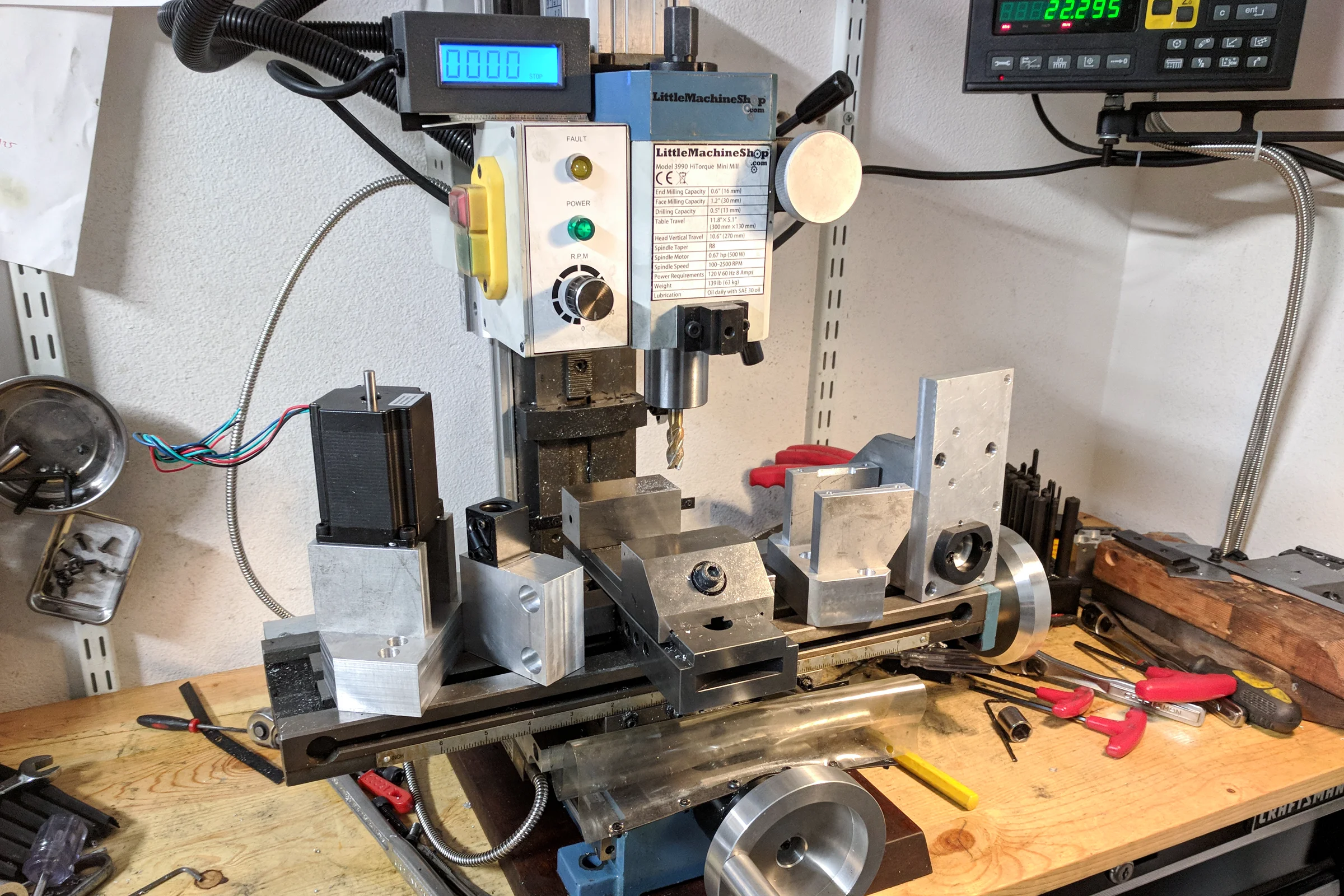 The Mill Trilogy — Batch of finished 6061 aluminum CNC conversion components machined on super mill before LMS mill teardown