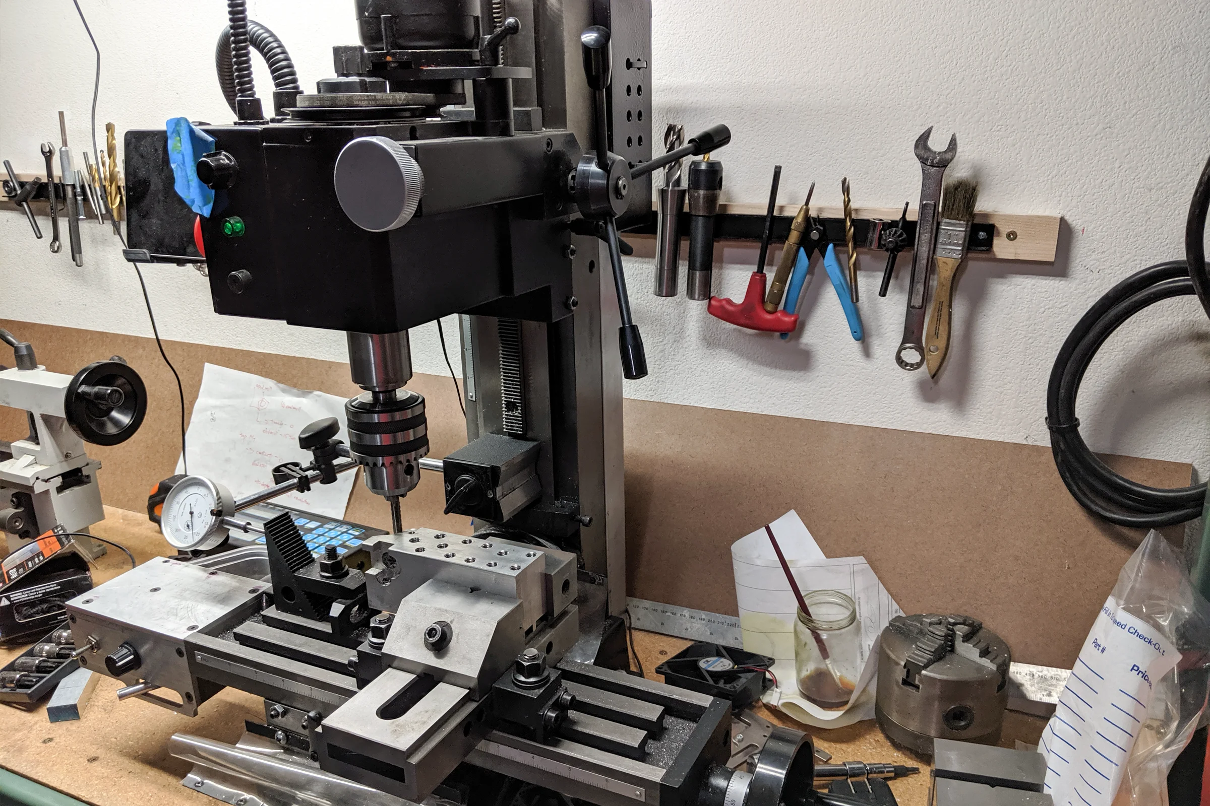 The Mill Trilogy — Completed super mill fully operational with ball screws, internal DRO system, powder coat, and custom power feed