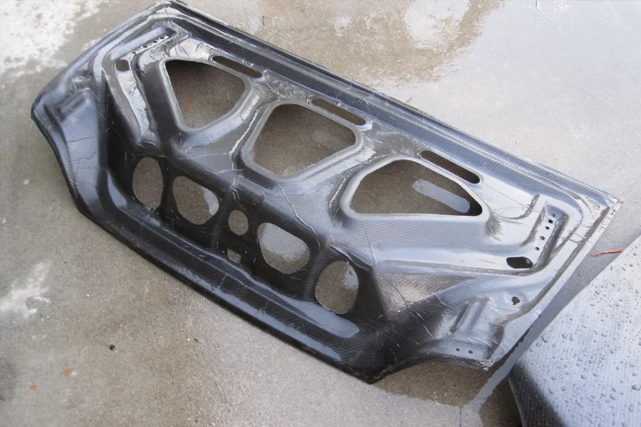 Portfolio — CF trunk — finished on car