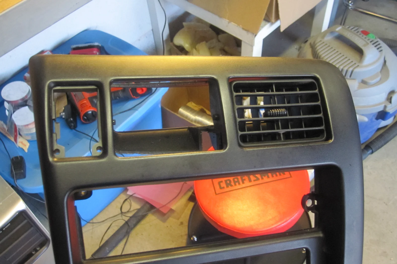 Vehicle Integrated Compute — Generation 2 Moto G installed in Tacoma AC vent with custom driving-optimized launcher