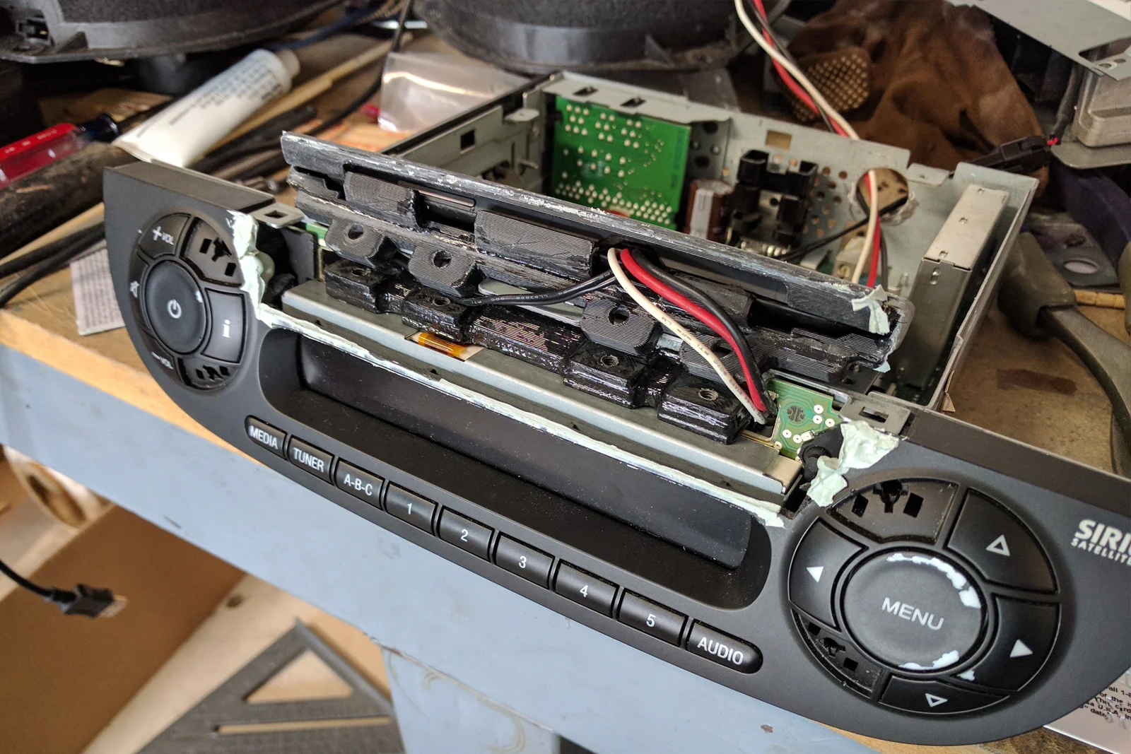 Vehicle Integrated Compute — Generation 2 Moto G installed in Tacoma AC vent with custom driving-optimized launcher