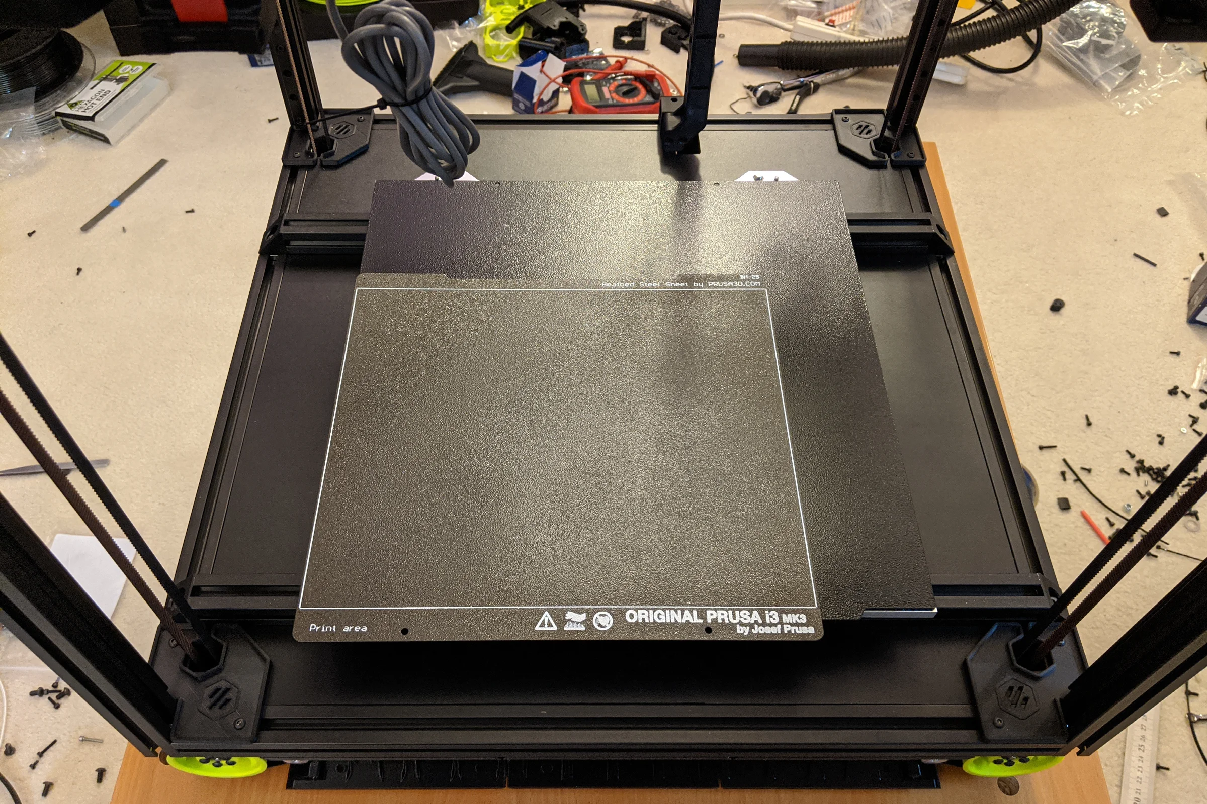 Voron Build — MIC6 tooling plate being milled with custom geometry on manual mill