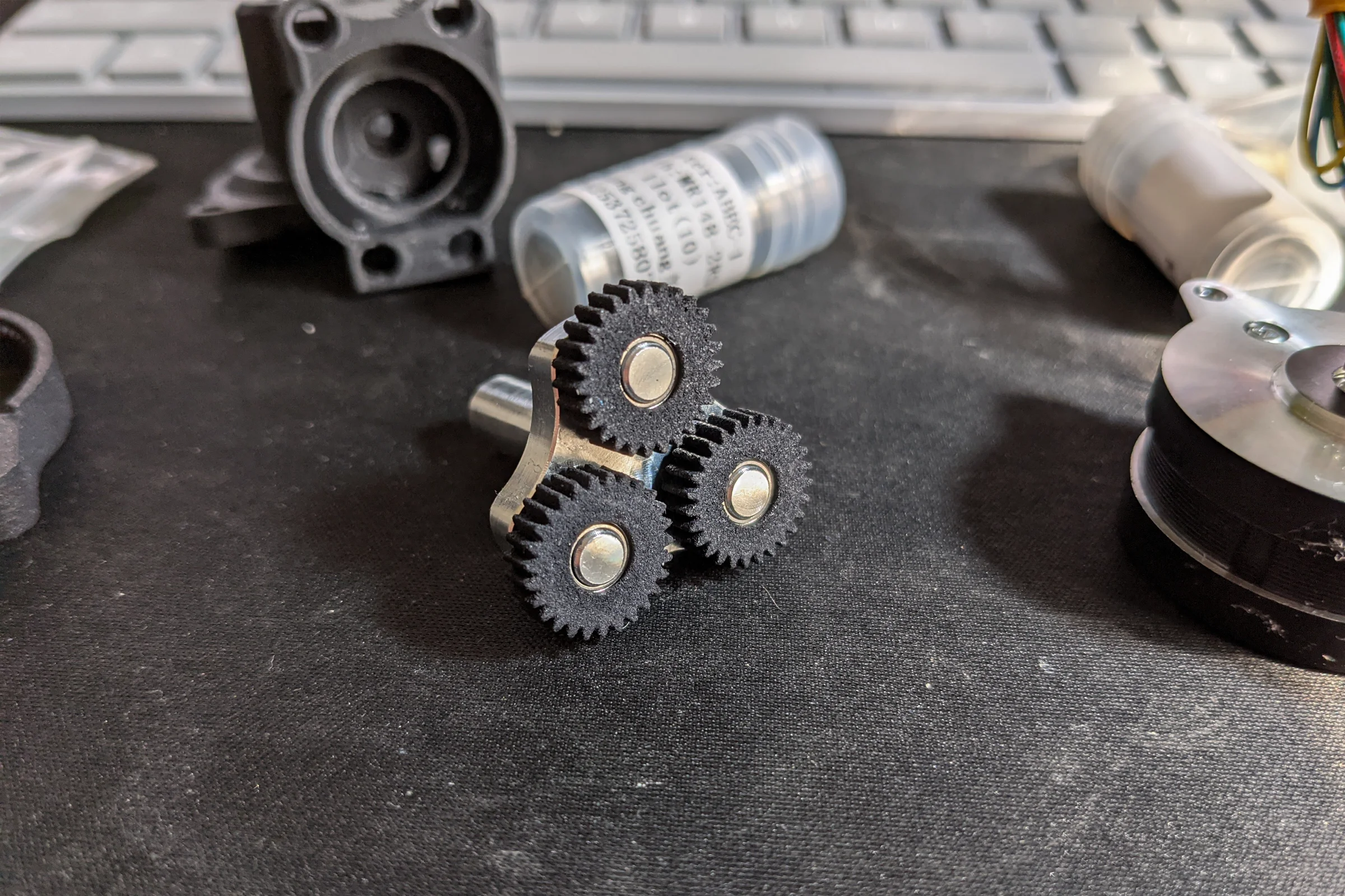 Voron Build — Modular printhead system showing independent extruder module and hotend housing assemblies