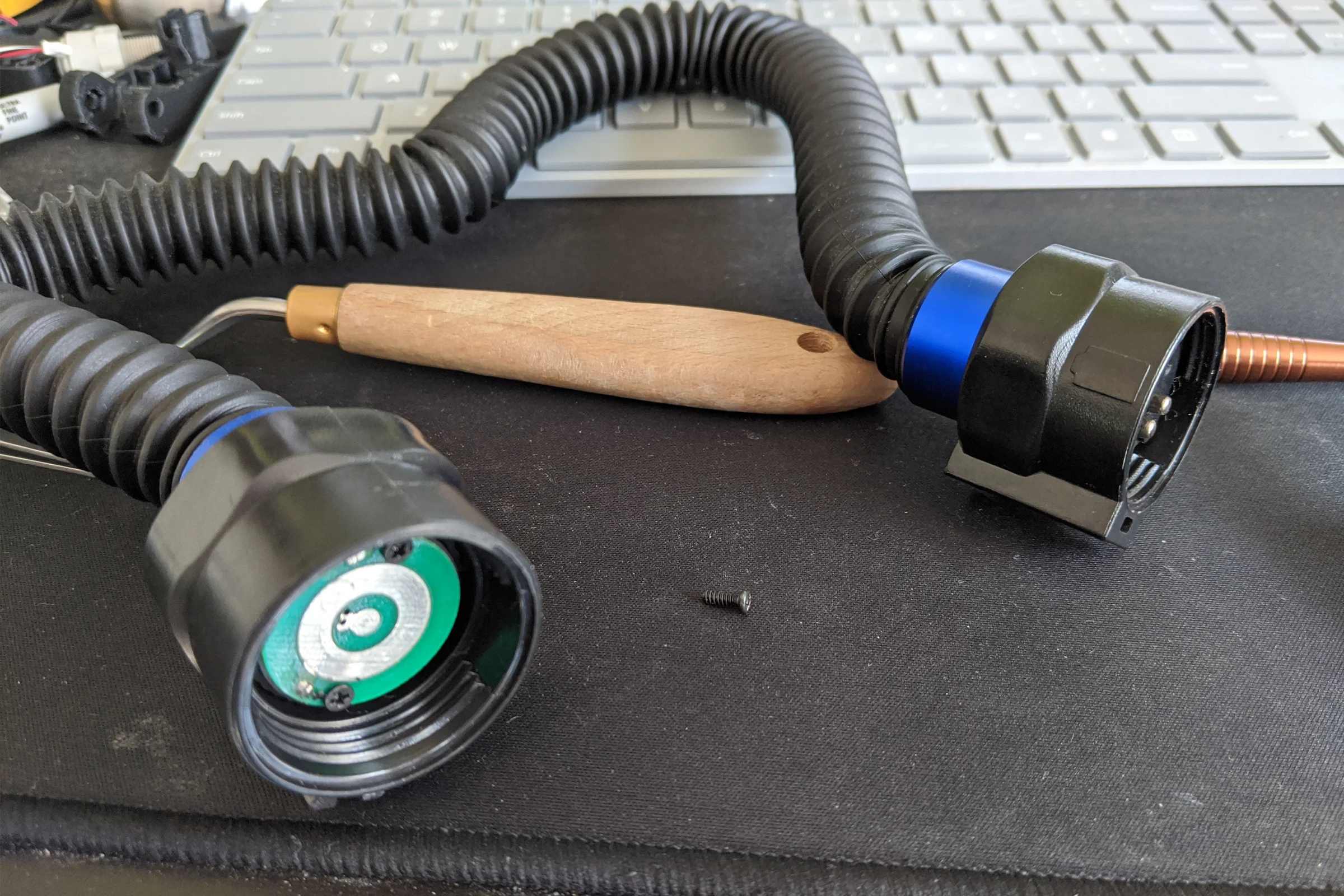 Voron Build — Custom AC silicone heater with three mounting holes manufactured to CAD specification
